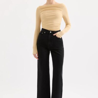 Nude Lucy Ziel Off Shoulder Top Yellow