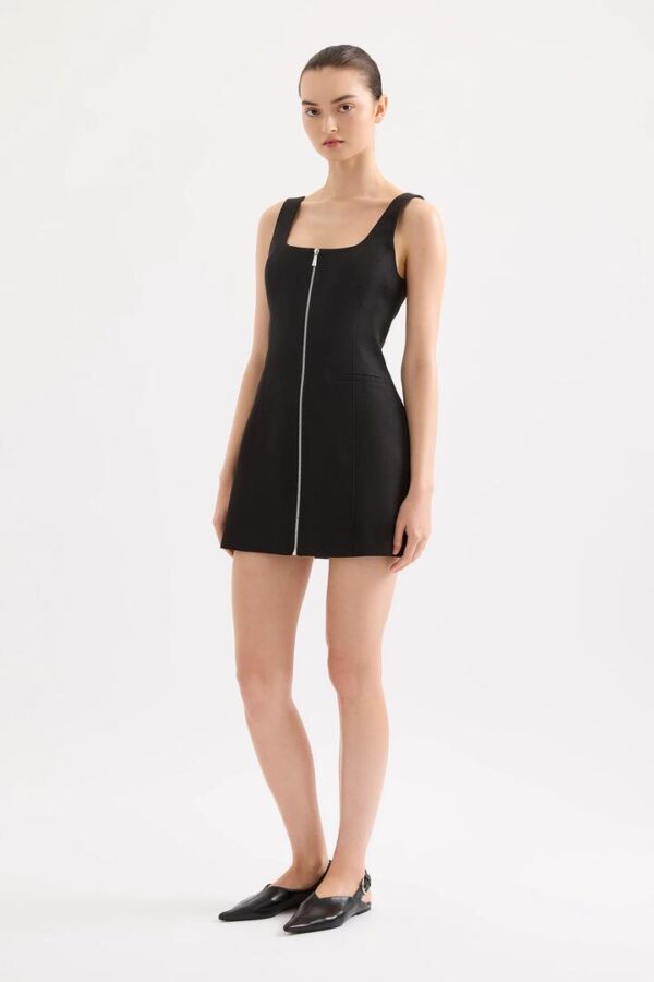 Nude Lucy Lina Mini Dress Cotton Black