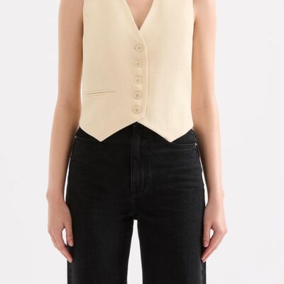 Nude Lucy Garcia Vest Linen Yellow
