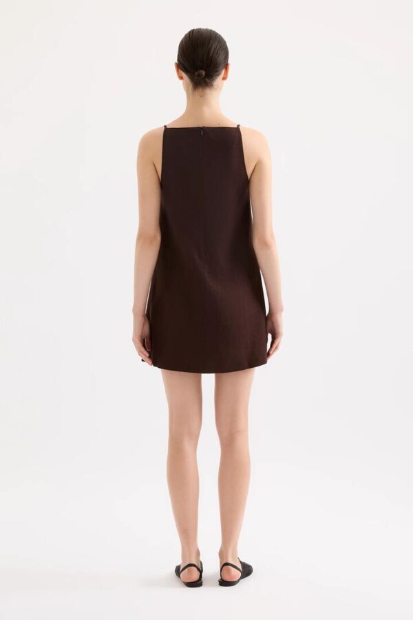 Nude Lucy Mia Linen Mini Dress Linen Brown