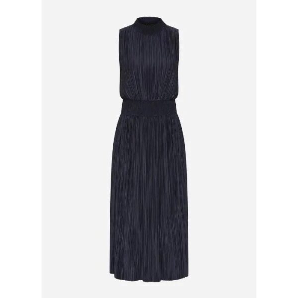 David Lawrence Tauri Pleat Jersey Dress