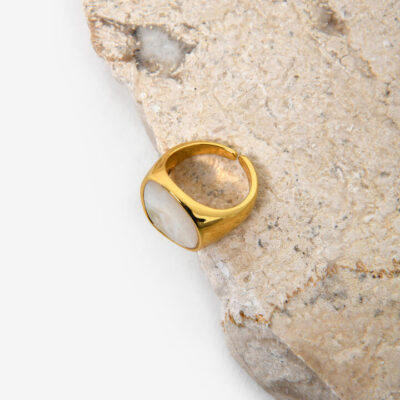 FORCAST Pearl Mirage Statement Ring