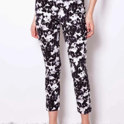 UP! BOTANIC BLACK TECHNO ANKLE PANT