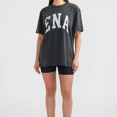 Ena Pelly Jessie Oversized Tee Vintage Black