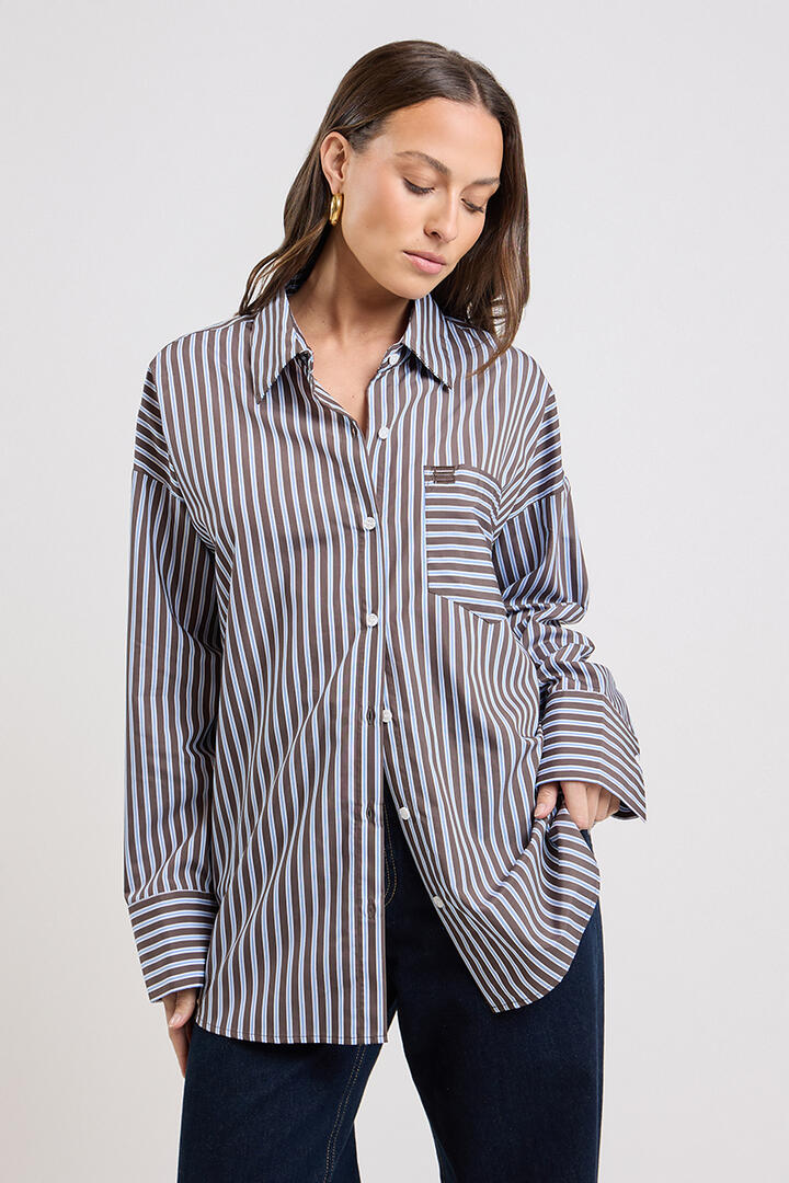 Blanca Winslow Shirt Brown - Miss Nelly