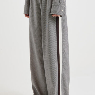 Ode Heath Relaxed Pant Mono Houndstooth
