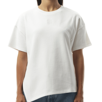 Loewe Asymmetric T-Shirt in White