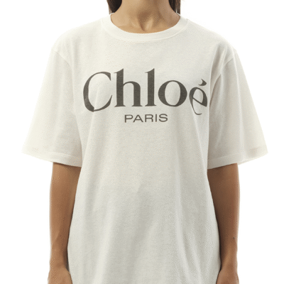Chloe Chloe Logo T-Shirt in White