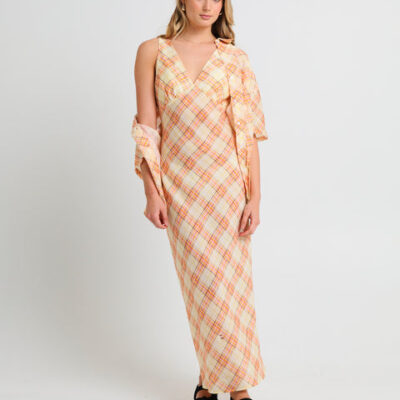 Subtitled Nahla Check Slip Dress