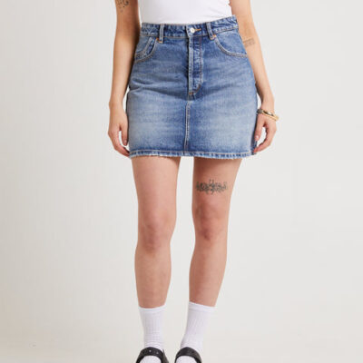Rollas Classic Denim Mini Skirt Christy