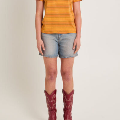 Wrangler High A-Line Slim Denim Shorts