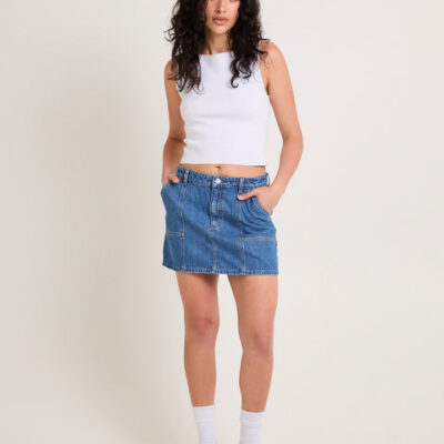 Lee Worker Denim Mini Skirt