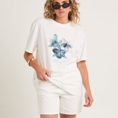 Alice In The Eve Orchids & Moonlight Oversized T-Shirt