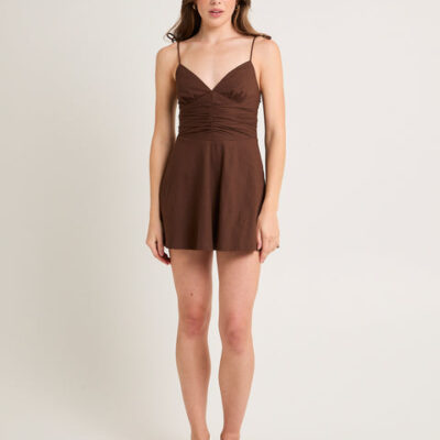 Subtitled Josie Tie Shoulder Mini Dress