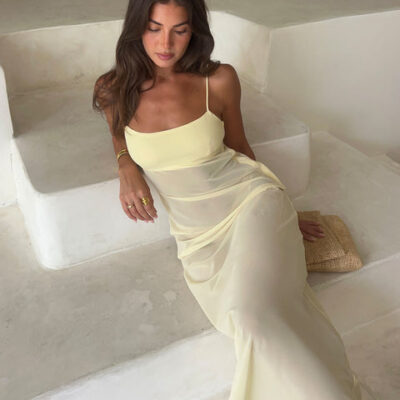 Alice In The Eve Daphony Chiffon Slip Dress