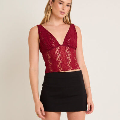 Alice In The Eve Colette Lace Tank Top