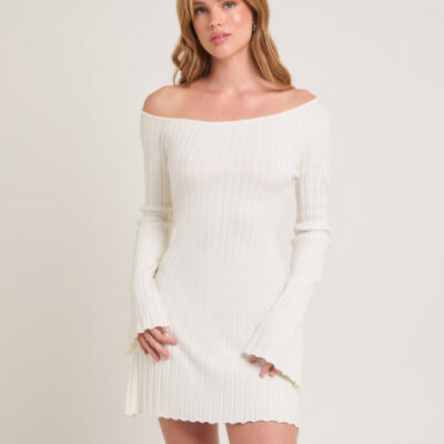 Subtitled Remi Ribbed One Shoulder Mini Dress