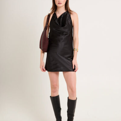 Alice In The Eve Nova Cowl Halter Mini Dress