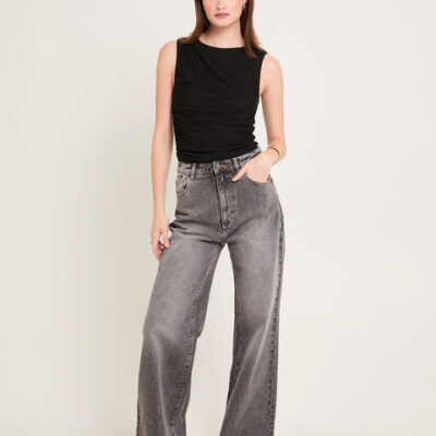 Rollas Studio Flare Denim Jeans Black Stone