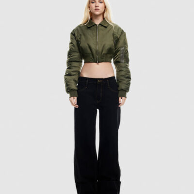 Lioness Essential Cropped Bomber Jacket