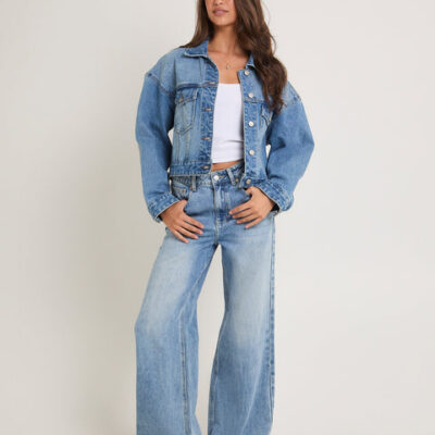 Subtitled Wren High & Wide Denim Jeans