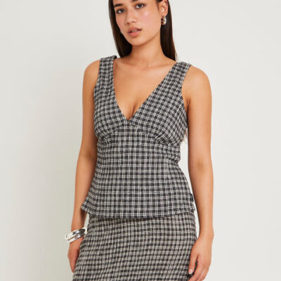 Afends Asta Seersucker Top