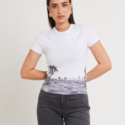 Wrangler Wild Lullaby Staple Rib Tee