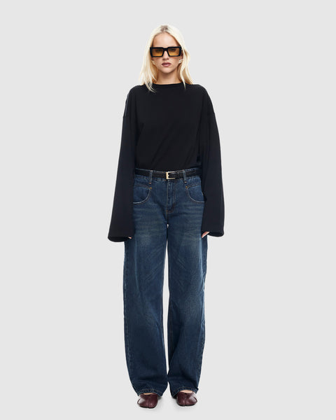 Lioness Bloom Solid Long Sleeve Top