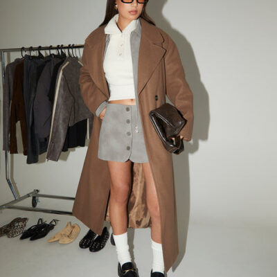 Subtitled Oversized Slouchy Coat