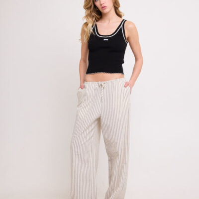 Subtitled Morgan Stripe Pants