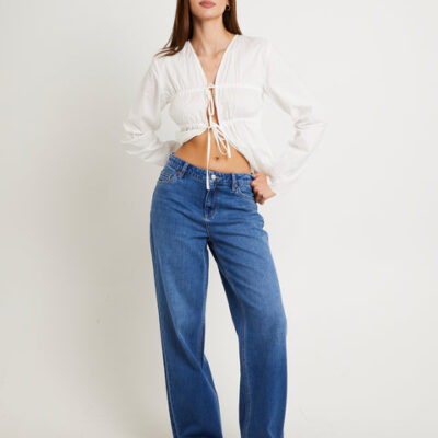 Lee Mid Baggy Denim Jeans Arcadia Blue