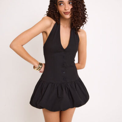 Subtitled Betty Halter Mini Dress