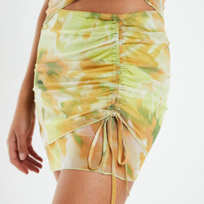 Alice In The Eve Belle Blurred Botanical Mini Skirt