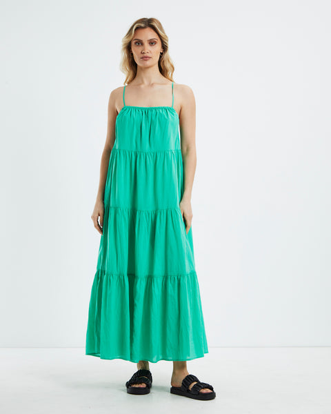 Charlie Holiday Jenna Maxi Dress Green