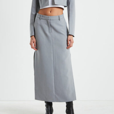 Alice In The Eve Myla Tailored Pencil Skirt Dove Grey