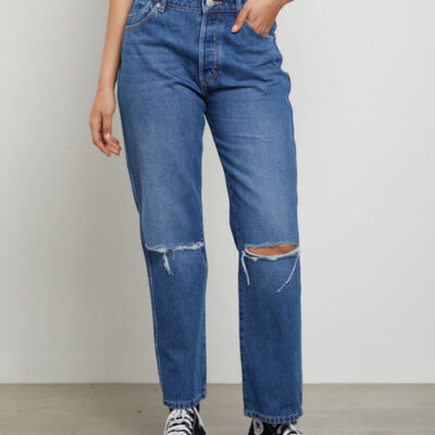 Rollas Classic Straight Ankle Denim Jeans Linda