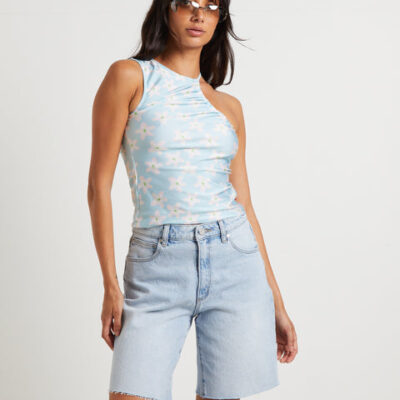 Misfit Ponju Pots Top in Malibu Blue