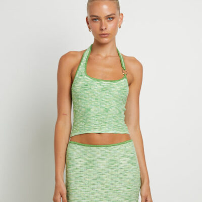 Alice In The Eve Ombre Asymmetric Knit Top