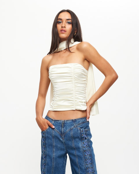 Lioness Island Bodice in Cornsilk