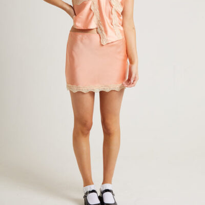 Alice In The Eve Sylvie Lace Slip Mini Skirt