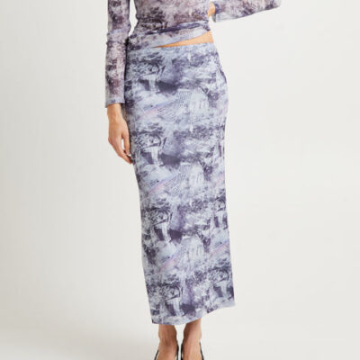 Insight Hazy Mech Midi Skirt