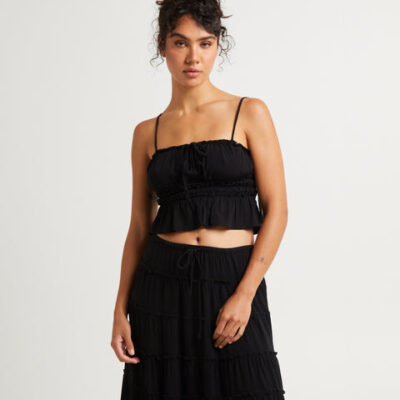 Subtitled Sereno Peplum Top