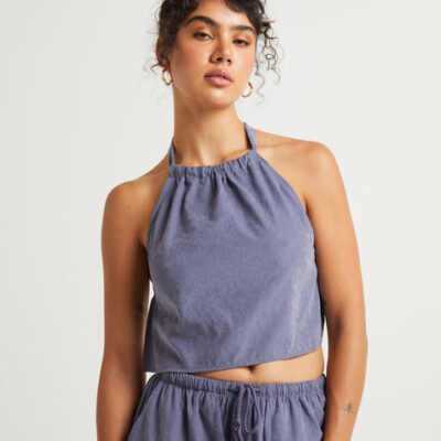 Subtitled Sahara High Neck Top