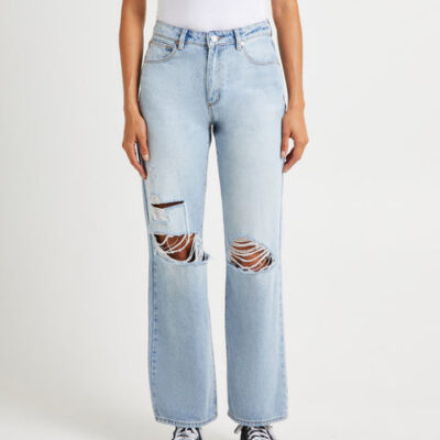 Abrand Carrie Denim Jeans Iris Rip
