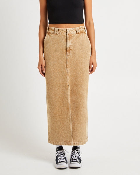 Dickies 874 Denim Maxi Skirt Desert Sand