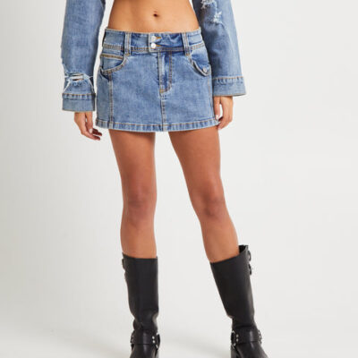 Insight Roxy Mini Denim Skirt