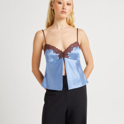 Alice In The Eve Suki Lace Chevron Cami