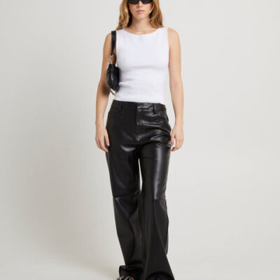 Alice In The Eve Jadey Relaxed PU Pants Black
