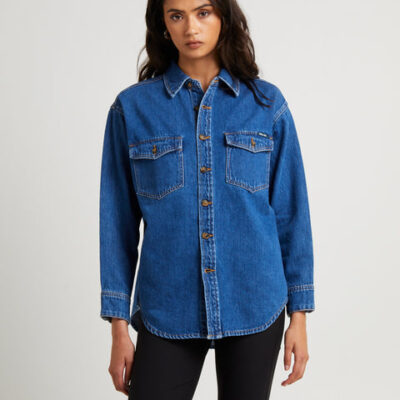 Rollas Classic Denim Shacket Ashley