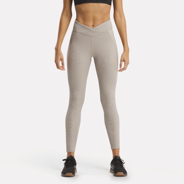 Reebok Studio Ribbed High-Rise Leggings Ash